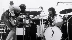 David Brown och Michael Shrieve från Santana Santana på Woodstock