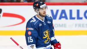 Matias Myttynen spelade i landslaget 2018. Matias Myttynen i farten för Jokerit.