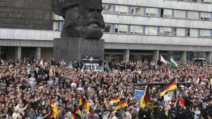 Ytterhögern protesterade i den östtyska staden Chemnitz 27.08.2018. Ytterhögern protesterade i den östtyska staden Chemnitz 27.08.2018.