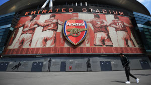 Arsenalin kotistadion The Emirates. Emirates-stadioni Lontoossa.