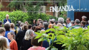 Raija Koli från Frame Finland öppnar Finlands paviljong, biennalen i Venedig 2015. Raija Koli från Frame Finland öppnar Finlands paviljong, biennalen i Venedig 6.5.2015