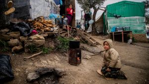 Situationen på Lesbos är mera utmanande än någonsin sedan Morialägret brann ner. I flyktinglägret i Moria på Lesbos.