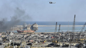 Explosionen inträffade i Beiruts hamn Massiv förstörelse efter explosion i Libanons huvudstad Beirut