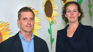 Markus Paloheimo och Emilia Horttanainen från Klinkbacka skola. Markus Paloheimo och Emilia Horttanainen.