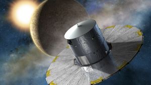 Satelliter är oumbärliga för vår vardag, och de prioriteras över mycket annat, men även våra viktigaste rymdsonder fortsätter verksamheten animerad bild på satellit i rymden