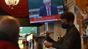 Pubar och barer stängs i staden Liverpool från och med 14.10.2020 Pub i Liverpool 12.10.2020