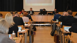 Fullmäktige fattade beslutet på måndag kväll. Stadsfullmäktiges möte 11.4.2016.