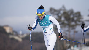 Kerttu Niskanen var sexa på tremilen i Pyeongchang. Kerttu Niskanen under OS i Pyeonchang.