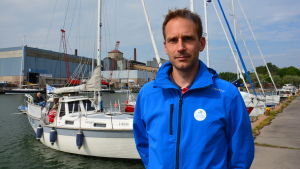Sven Ivars säger att det är viktigt att satsa på gästhamnar i skärgården. Kimitoöns projektkoordinator Sven Ivars i Dalsbruks nyinvigna gästhamn