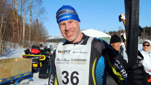 Jarkko Hiltunen från Liedon Luja vann loppet på 45 kilometer. Porträttbild på Jarkko Hiltunen.