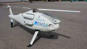 Efter testperioden i Åbolands skärgård åker drönaren vidare till Åland. En drönare som ser ut som en miniatyrhelikopter.