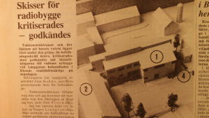 Västra Nyland rapporterar 1.5.1981 om fullmäktedebatten. Ett gammalt tidningsurklipp.