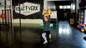 Matilda tränar ofta på gym då hon är i Borgå. Matilda tränar ofta i den här salen när hon är i Borgå.
