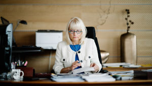 Päivi Sillanaukee på Social- och hälsovårdsministeriet. Päivi Sillanaukee, Helsinki, 21.08.2019
