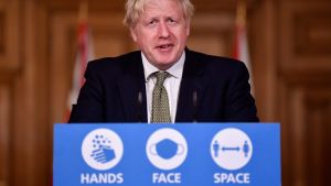 Boris Johnson talar om nya restriktioner 12.10.2020 Boris Johnson talar om nya restriktioner 12.10.2020