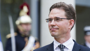 Jyrki Katainens regering bestod av sex partier. Samlingspartiets ordförande Jyrki Katainen.