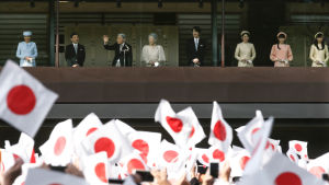 Kejsar Akihito firade sin 83-års fest i december tillsammans med kejsarinnan Michiko och sina barn