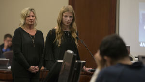 17-åriga Jade Capua vittnade inför rättssalen om de övergrepp Larry Nassar gjort sig skyldig till. Jade Capua vittnar mot Lawrence Nassar.