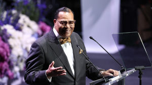 Louis Farrakhan höll ett tal i Los Angeles den 11 mars 2019. Louis Farrakhan höll ett tal i Los Angeles den 11 mars 2019.