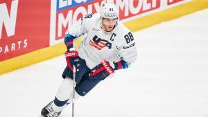 Chicagostjärnan Patrick Kane var lagkapten för USA:s VM-lag i våras. Patrick Kane var lagkapten för USA:s VM-lag i våras.