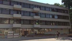 Så här såg Domus A-hus ut under renoveringen i augusti 2014 Renovering av Domus.