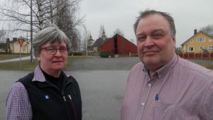 Anita Björklund och Johan Willman. Anita Björklund och Johan Willman i Purmo