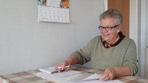 Karin Asp gjorde ett livstestamente när hon var 75 år gammal. Karin Asp.