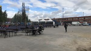 Tuska satsade i år på att göra området fint och mysigt. Öde plan på Tuska 2018.