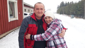 Julia Bashynska och Slavik Omelchenko. Julia Bashynska och Slavik Omelchenko