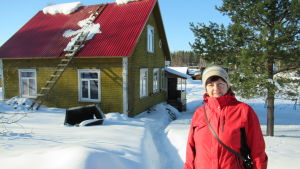 Tatjana Visser bor i ett hus som byggdes av finländare 1936. Tatjana Visser bor i ett hus som byggdes av finländare 1936.