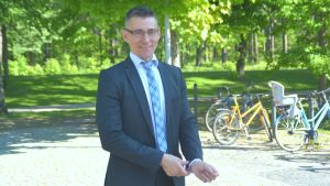 Rektor Örjan Andersson säger att det finns ett behov att ett ökat samarbete mellan staden och yrkeshögskolan. Rektor/VD Örjan Andersson vid Yrkeshögskolan Novia.