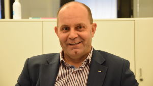 Christer Holmlund, ordförande för FSL. Christer Holmlund, ordförande för Finlands Svenska Lärarförbund