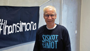 Eero Väisänen tycker att seniordiscot har varit en succé. Siskot ja Simot Rf:s verksamhetsledare Eero Väisänen.