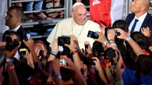 Påven Franciskus avslutade deltog i katolska ungdomsfestivalen The World Youth Day i Polen. Påve Franciskus i Polen på World Youth Day juli 2016.