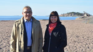 Denis Strandell och Marika Pulliainen är nöjda över att detaljplanen äntligen är godkänd. Denis Strandell och Marika Pulliainen