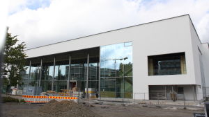 Huvudbiblioteket öppnar i nya S:t Karinshuset vid årsskiftet. Bild på nya S:t Karinshuset.