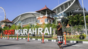 Ngurah Rai, den internationella flygplatsen i Denpasar, Bali. Ngurah Rai, den internationella flygplatsen i Denpasar, Bali.