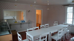 En del av byggnaden har använts som café under sommarmånaderna. Wilhelmsdal