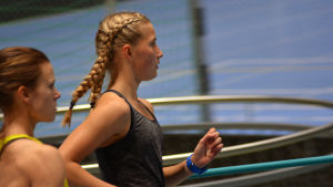 Jonna Julin och Nathalie Blomqvist är träningskompisar, nu också FM-medaljörer. Nathalie Blomqvist och Jonna Julin tränar.
