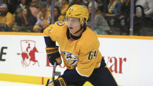 Det har hänt mycket i Mikael Granlunds liv. Mikael Granlund i Nashvilles tröja.