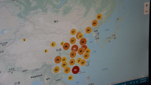 China Labour Bulletins karta visar att det ordnas mest strejker i det sydligaste Kina. Där är arbetarna mer medvetna om sina rättigheter än i det övriga landet. Karta.