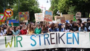 Klimatstrejkande ungdomar i Wien den 31 maj 2019.