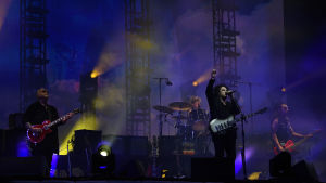 The Cure, live på Glastonbury-festivalen sommaren 2019. The Cure i Glastonbury, sommaren 2019.