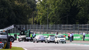 Obehaglig olycka i Monza i F3-serien.