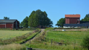 Tidigare fanns ridterapin på Fagernäs sjukhus i Lojo. Men sedan åtta år tillbaka har den funnits här på Laxpojo gård i Lojo. Bondgård med byggnader och hästar.