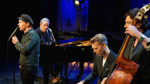 Kvartetten Bo Kaspers Orkester. Från vänster Bo Sundström, Mats Schubert, Fredrik Dahl och Michael Malmgren. De fyra medlemmarna i Bo Kaspers Orkester.