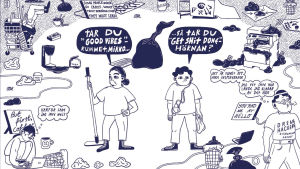 Ulla Donners senaste serieroman Skiten funderar på var det i samhället skaver som mest Uppslag ur Skiten