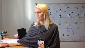 Marina Kinnunen. Administrativa överskötaren Marina Kinnunen på Vasa centralsjukhus.