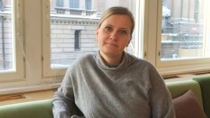 Egyptologen Patricia Berg har själv deltagit i utgrävningar i Egypten Bild på egyptologen Patricia Berg.