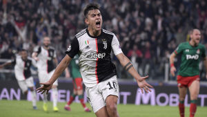 Paulo Dybala gjorde två snabba mål som gav Juventus segern. Paulo Dybala.